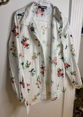 Çiçek Desenli Bohem Kadın Gömlek - Görsel 2