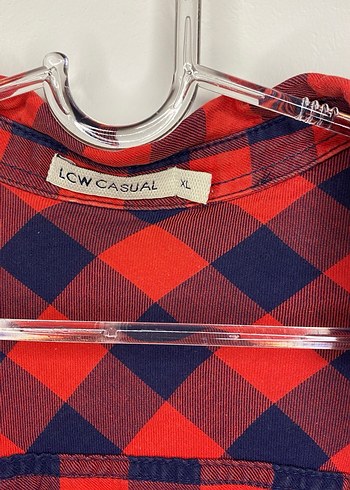 Kadın Kırmızı Kareli Düğmeli Gömlek - Görsel 5