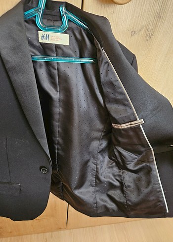 H&M Düğmeli Siyah Normal Kesim Ceket ve Pantolon