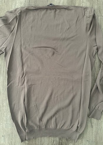 Bej Erkek Uzun Kollu Basic Kazak - Görsel 4