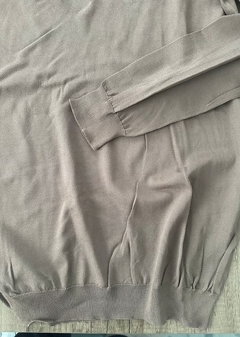 Bej Erkek Uzun Kollu Basic Kazak - Görsel 3