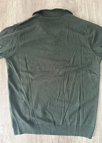 Byakko Gri Örme Polo Yaka Erkek Kazak - Görsel 4