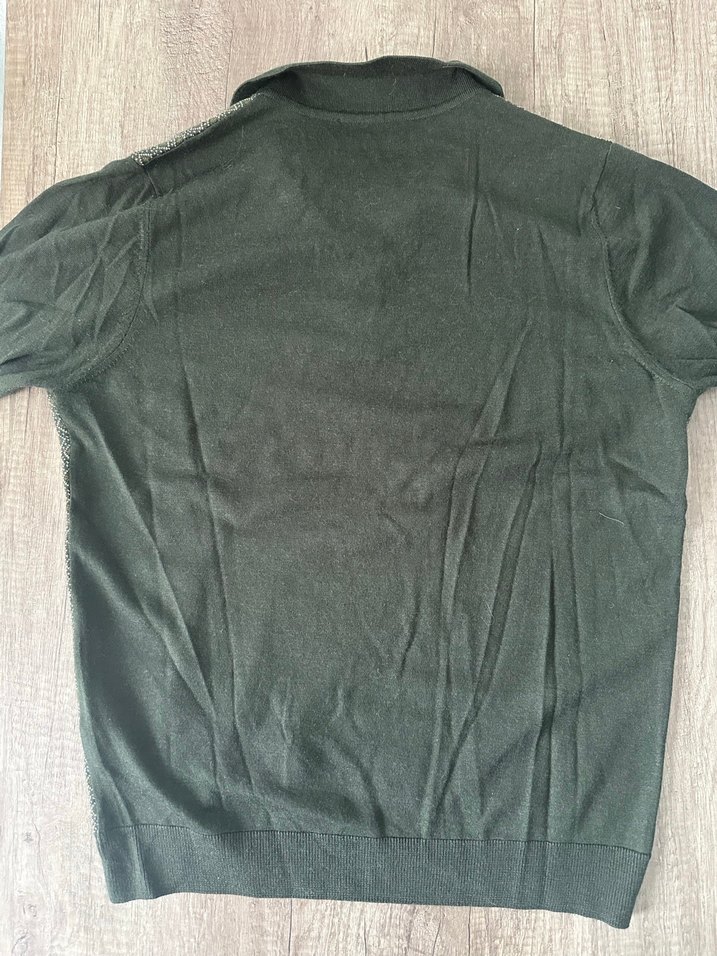 Byakko Gri Örme Polo Yaka Erkek Kazak - Görsel 4