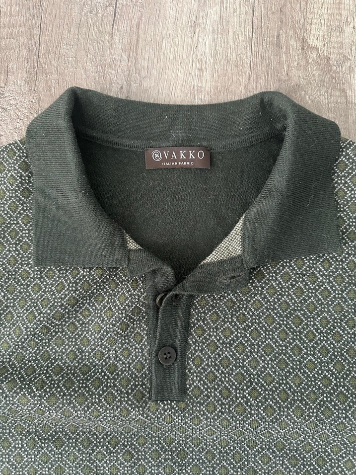 Byakko Gri Örme Polo Yaka Erkek Kazak - Görsel 2