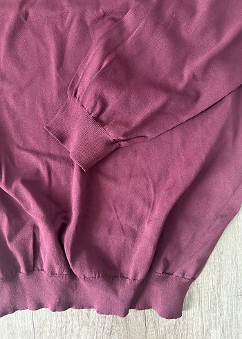 Bordo Erkek Kısa Kollu Basic Tişört - Görsel 3