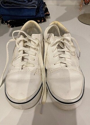 38 Beden Beyaz Vans ayakkabi