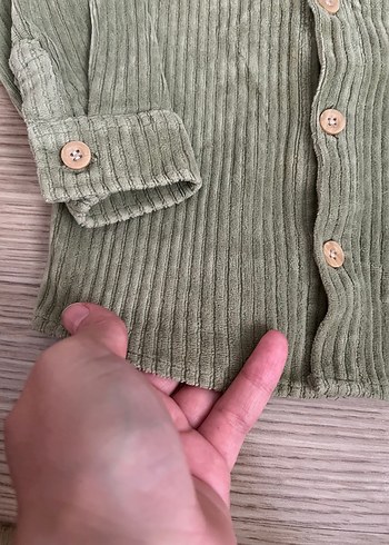 LC Waikiki Erkek Çocuk Gri Kadife Mickey Baskılı Gömlek