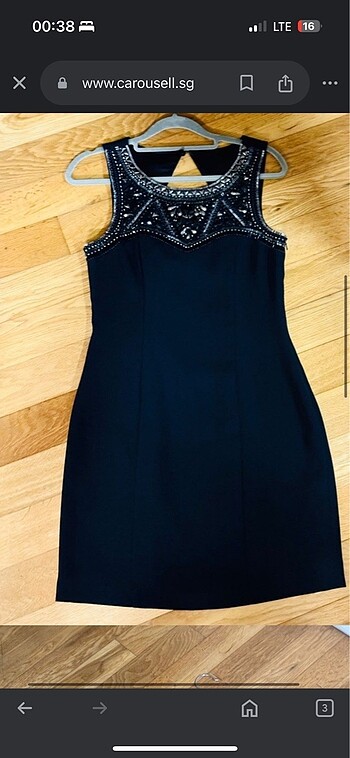 Forevernew siyah mini elbise