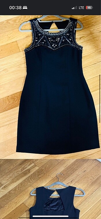 36 Beden Forevernew siyah mini elbise