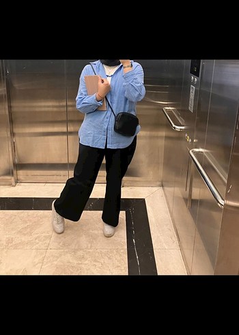 Zara Keten Düğmeli Gömlek
