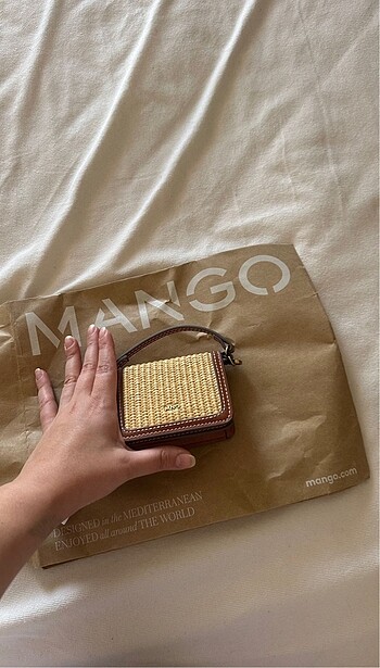 Mango Mango rafya çanta