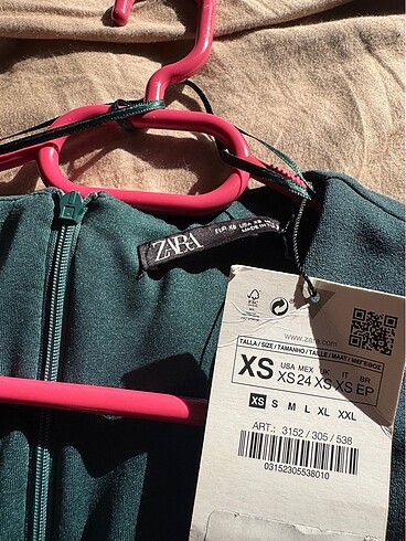 xs Beden Zara elbise