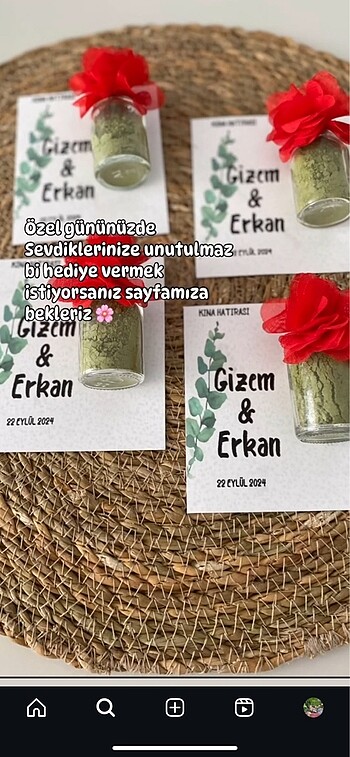 Özel gün hediyelikleri için sayfama beklerim