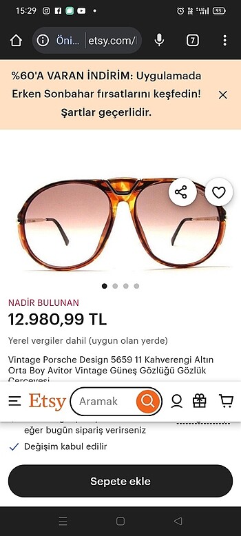 Porsche Design Vintage Gözlük
