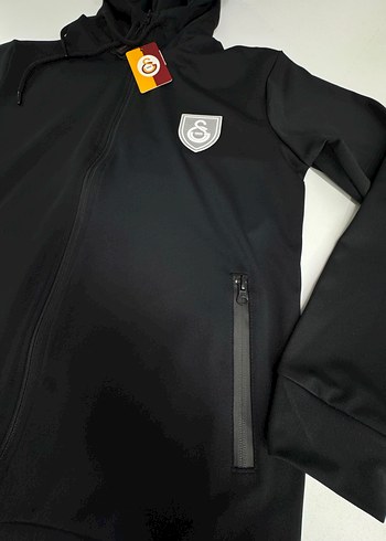 Siyah Kapüşonlu Fermuarlı Erkek Sweatshirt - Görsel 4