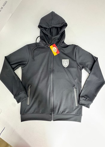 Erkek Siyah Kapüşonlu Fermuarlı SweatShirt - Görsel 3