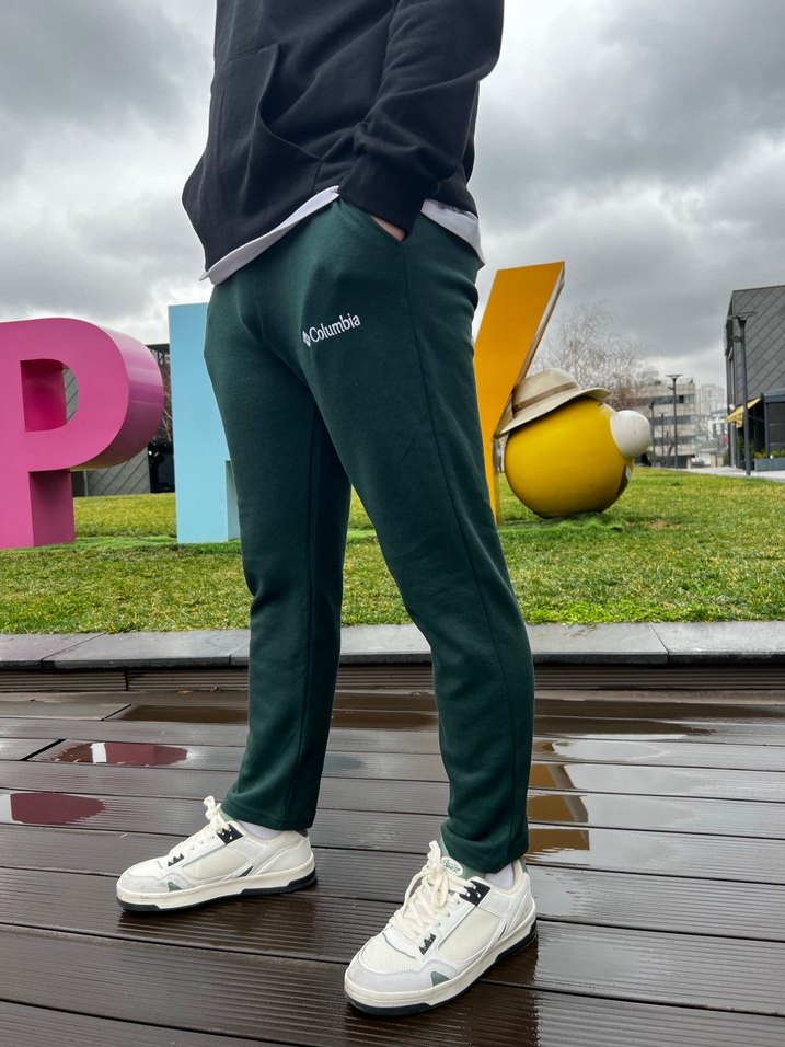 Erkek Yeşil Rahat Outdoor Eşofman - Görsel 2