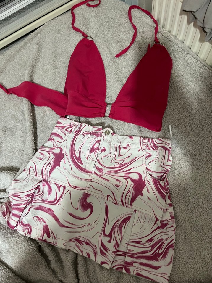 Pembe Bağcıklı Mini Bohem Atlet - Görsel 2