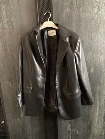 xs Beden blazer deri ceket yeni sorunsuz