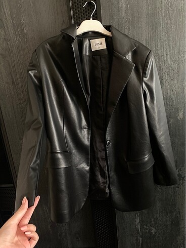 Bershka blazer deri ceket yeni sorunsuz