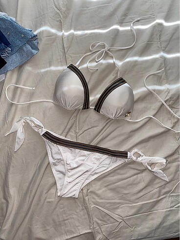 Diğer beyaz bikini takımı temiz ipli