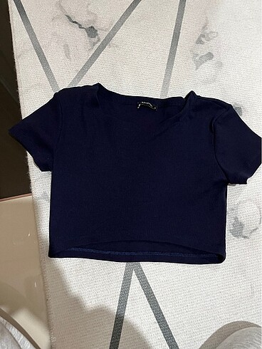 lacivert mini üst kısa tshirt tişört