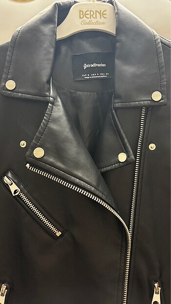 Stradivarius Stradivarius Suni Deri Oversize Biker Ceket