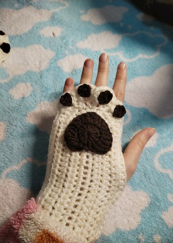 Patili Örgü Kadın Eldivenleri - Görsel 3