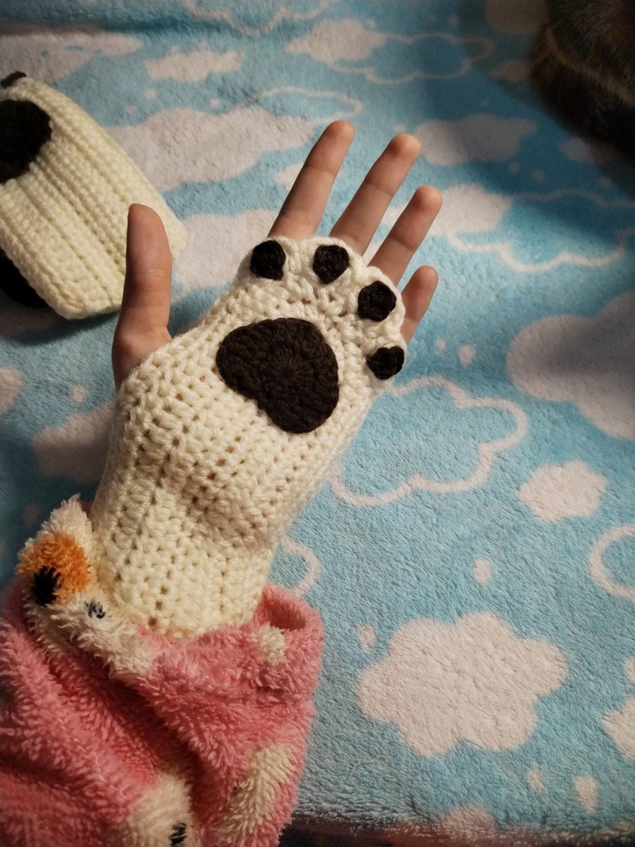 Patili Örgü Kadın Eldivenleri - Görsel 2