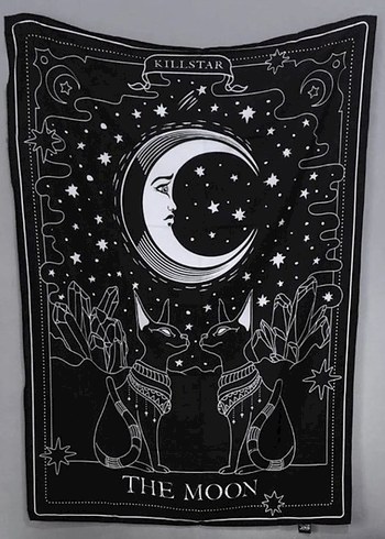 The moon kedili duvar halısı - Görsel 2