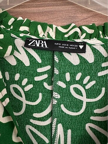 s Beden yeşil Renk Zara elbise