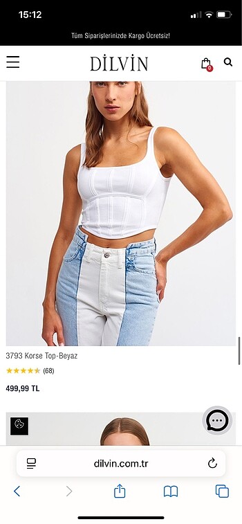 dilvin korse top