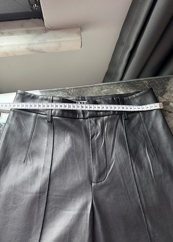 Mango Deri Kadın Pantolon - Görsel 5