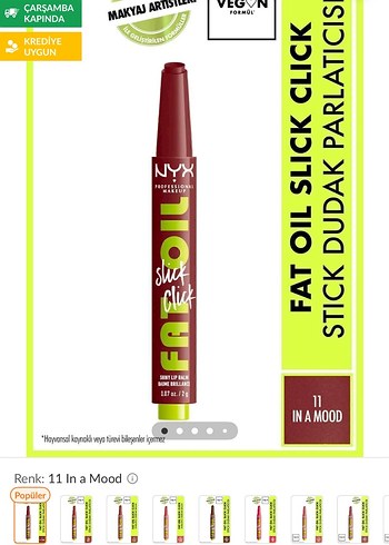 NYX Professional Makeup Fat Oil Slick Click Parlatıcı -11