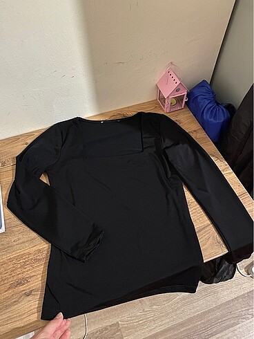 m Beden siyah Renk crop bluz