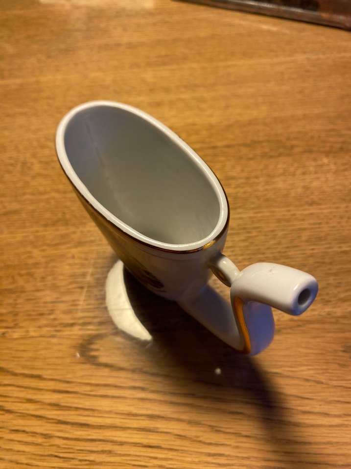 Karlovy Vary Vintage Özel Seri Vintage Beyaz Seramik Fincan - Görsel 4