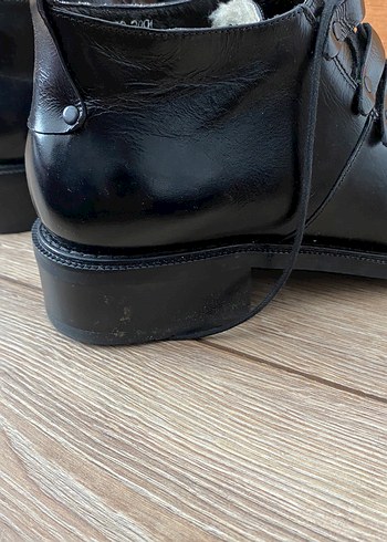 İtalyan Deri Erkek Siyah Klasik Bağcıklı Ayakkabı - Görsel 6