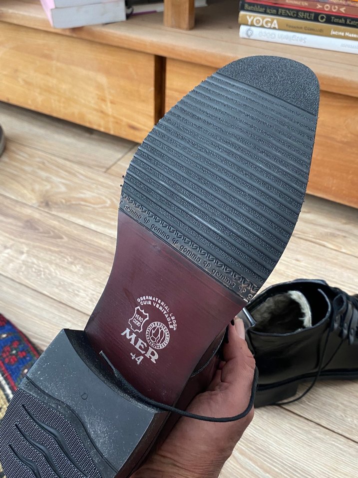 İtalyan Deri Erkek Siyah Klasik Bağcıklı Ayakkabı - Görsel 5