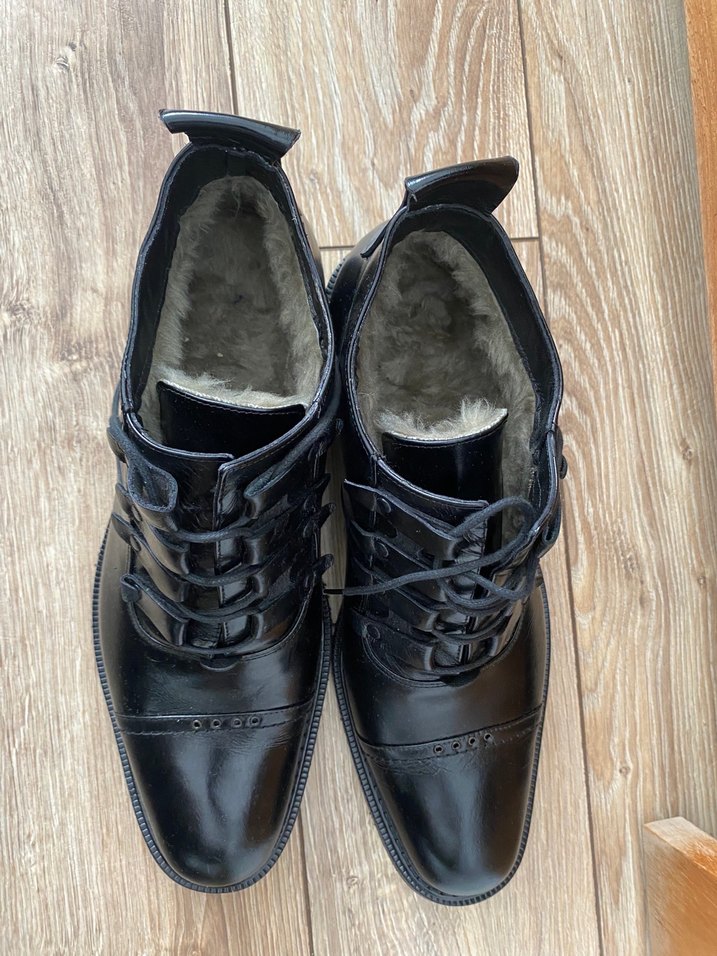 İtalyan Deri Erkek Siyah Klasik Bağcıklı Ayakkabı - Görsel 3