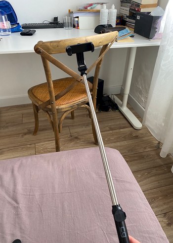 Katlanabilir Siyah Selfie Çubuğu ve Tripod - Görsel 3