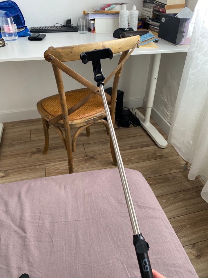 Katlanabilir Siyah Selfie Çubuğu ve Tripod - Görsel 3