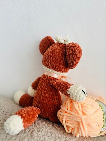 Beden Renk Amigurumi turuncu tilkicik