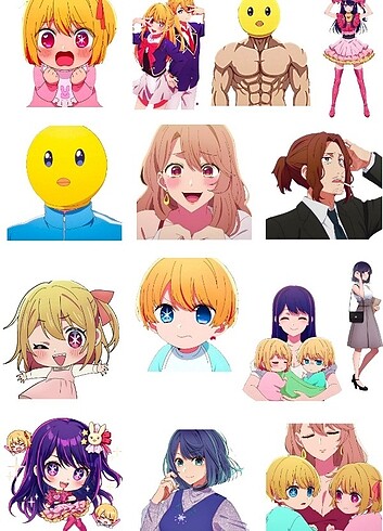  Oshi No Ko Sticker Set 