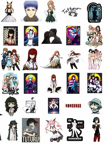 Steins Gate Sticker set