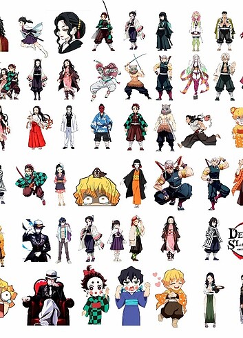 Demon Slayer / İblis Keser sticker set 