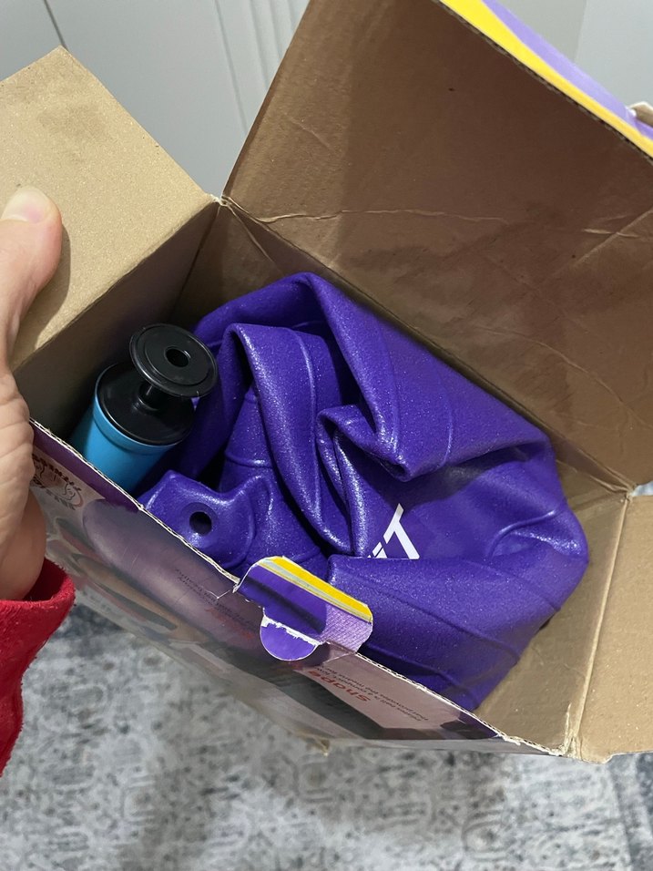 65 cm Mor Pilates Topu Renkli Desenli - Görsel 2