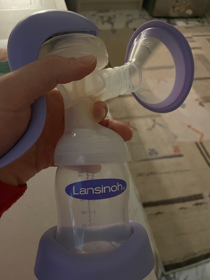 Lansinoh Mor Manuel Göğüs Pompası - Görsel 2