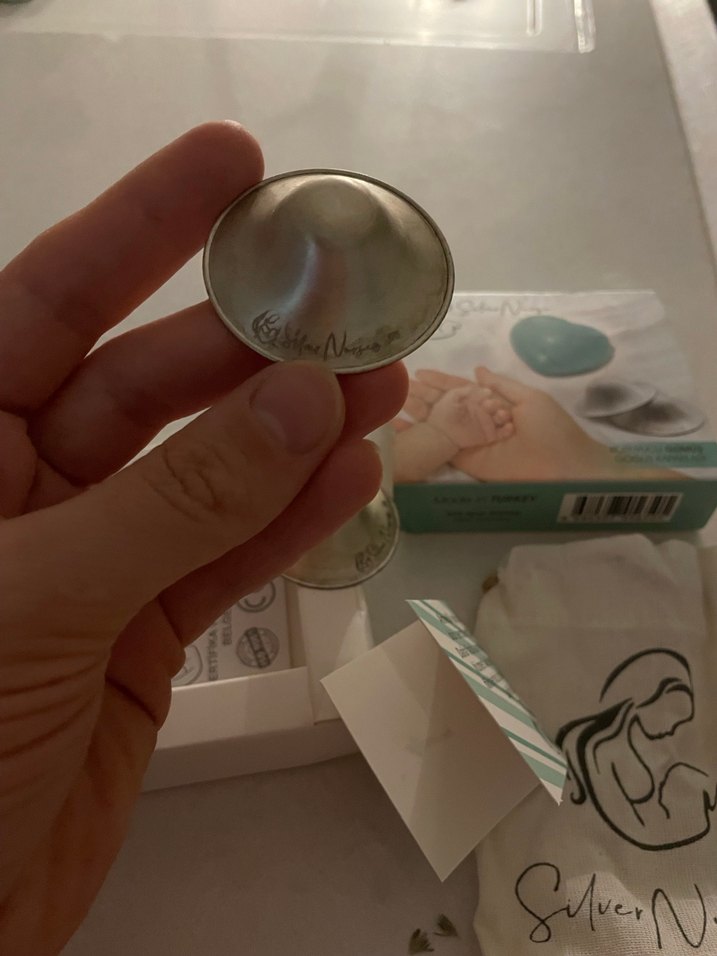 Turkuaz Mini Göğüs Kapakları - Koruyucu Gümüş - Görsel 3