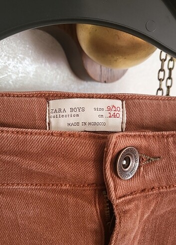 10 Yaş Beden turuncu Renk Zara pantolon 