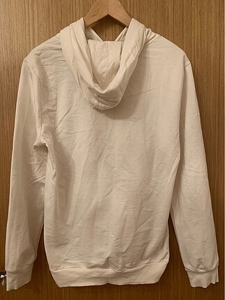 Zara Beyaz İçi Yünlü Sweatshirt